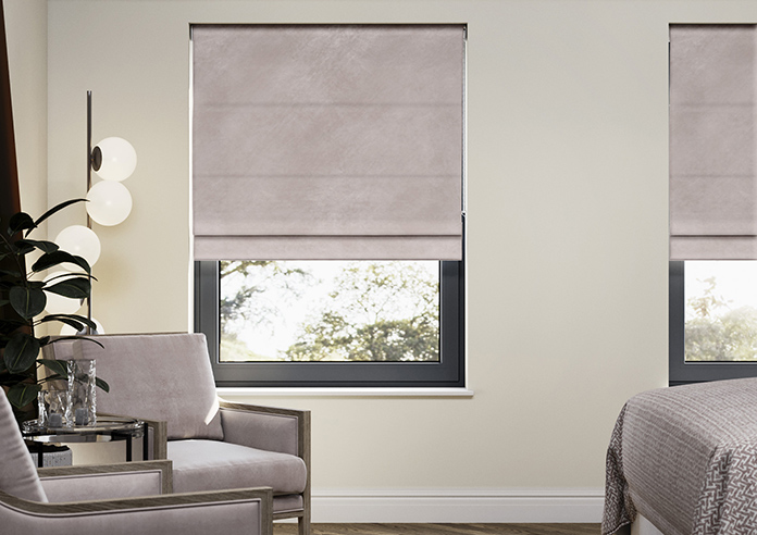 Odessa Velvet, Mauve - Twist&Fit Roman Blind - Image 3